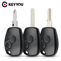 KEYYOU 2 Buttons Car Remote Key Shell Case For Renault Megan Modus Clio 3 Kangoo Twingo Logan Sandero Duster For Nissan Almera