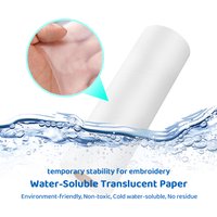 Water Soluble Film Embroidery Transfer Paper Transparent Wash Water Soluble Topping Film For Machine Embroidery And Hand Sewing