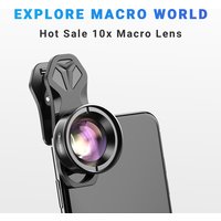 APEXEL 100mm Macro Phone Lens 10X HD Professional Cell Phone Camera Macro Lents For iPhone 16/15/14 Pro Max all Smartphones