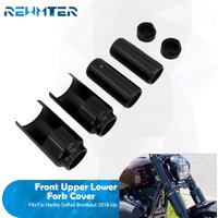 Front Upper Lower Fork Cover For Harley Softail Breakout FXBR FXBRS 2018-2025 Motorcycle Shock Absorber Tube Cap Cover Aluminum