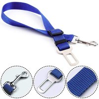 Adjustable Pet Dog Cat Car Seat Belt for Dogs Harness Leash Travel Clip French Bulldog Dog Collar Connector Accessories Supplies
