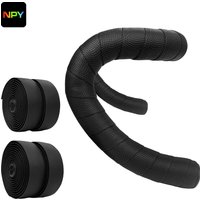 NPY Bike Handlebar Tape EVA PU Road Bicycle Handlebar Tape Anti-slip Shock Absorption Cycling Wrap End Plug Bike Accessories