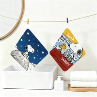 Popular Classic S-S-SnoopyS Hanging Kitchen Towel, Polyester Cotton Material, Wear Resistant Hand Wiping Towel for Home