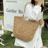 Casual Design Straw Weave Bags Trend Luxury Women Shoulder Bag Fashion Female Beach Handbags Large Capacity Travel Tote Bag Sac
