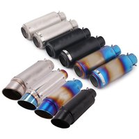 Silencieux d'échappement inox universel en fibre de carbone, 51/60mm, avec DB Killer, pour z900 R3 R25 MT07 MT09 R1 Z400 Z650