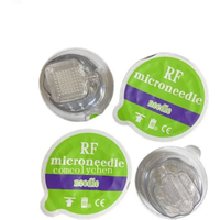 Disposable Consumables Green Cup RF Microneedling Cartridge Gold Plated 10/25/64 Pins Nano For Fractional RF Accessory