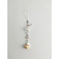 phone charm rilakkuma keychain shoujo accessory beads coquette flower cute gift Y2K pretty simple korilakkuma