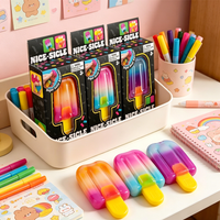Nice‑Sicle Needoh Gradient Popsicle Squish Toy, Transparent Jelly Slow‑Rebound Stress Relief Fidget Toy