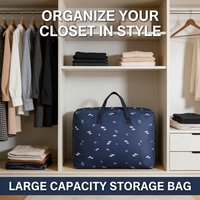 Household Oxford Cloth Clothes Quilt Dust-proof Storage Bag Student Portable Luggage Bag Large Capacity Sundry Organization Bag