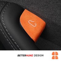 For Tesla 2019- Model 3 Highland Model Y Juniper Made of Alcantara Car Interior Door Lock Switch Button Trim Sticker Accessories