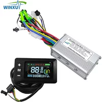 24V 36V 48V 250W 350W E-bike Brushless Motor Universal Controller G51 Color LCD Display Set for Electric Scooter Bike Repair