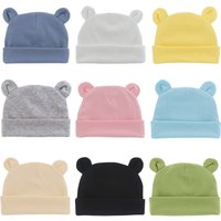Soft Newborn Hat Baby Beanie Cotton Infant Bonnet Baby Cap for Girls Boys Kids Hats Newborn Photography Props Accessories 0-12M