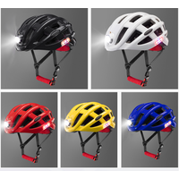 ROCKBROS Bicycle Helmet Cycling Helmet With LED Warning Light Ultralight Road Bike Helmet Electric Bicycle Helmet Sport Safe Hat
