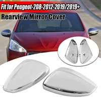 Rhyming Rearview Mirror Cover Housing Replacement For Peugeot 208 Citroën C3 Chrome Door Side Wing Mirror Cap Car Accessories