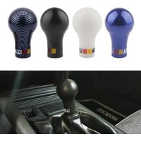 Universal M10x1.5/1.25 M8x1.25 Auto Gear Shift Knob Black/White/Carbon Grain/Blue Car Manual Transmission (MT) for Mitsubishi