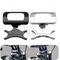 Motorcycle Part T-Bar Riser Adjustable Digital Gauge Mount Tachometer For Harley Softail Street Bob 114 FXBB Breakout FXBR FXBRS
