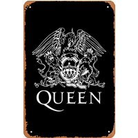 Queen Rock Band Poster (2) Novelty Metal Sign Retro Wall Decor for Home Gate Garden Bars Restaurants Cafes Office Store Pubs Clu