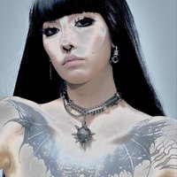 New Punk Style Necklace, Dark Series, Asymmetrical Metal Chain, Fashionable and Unique Neck Jewelry