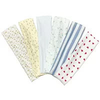 Women's Hair Non Slip Elastic Floral Hairbands Soft Fabric 2 Inches Thick Stripe Head Bands Valentine's Day Heart Headband