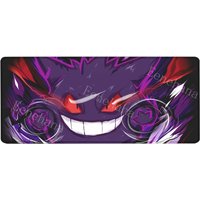 Gengar pokemon Anime Kawaii Mouse Pad PC Keyboard Gaming Office Cute playmat HD printing overlock esports Non-slip base Desk Mat