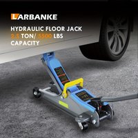 sv2.5 Hydraulic Floor Jack, Floor Jack, Single Piston Quick Lift Pump, Low-Profile Hydraulic Floor Jack with Portable Handle And Reflective Tape, for Carshops And Garage