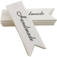100PCS/Lot Handmade Hang Tag Gift Baking Universal Card Vintage Card Kraft Paper Swallowtail DIY Packaging Decoration TMZ