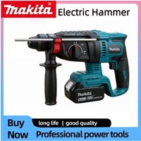 Makita Original Wireless Brushless Hammer Drill, Operated Cordless Electric Hammer Multi-Functional Construction Power Tool