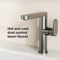Hot and Cold Dual-use Basin Faucet 360 Degrees Rotation Hot Cold Water Washbasin Tap with Hose for Bathroom with Hose
