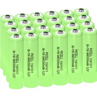 20PCS PKCELL AAA 300mAh Rechargeable Ni-MH 1.2V Batteries for Solar Lights Ambient lighting