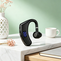 Digital Display Headset Headphone Handsfrees Wireless Ear Hook Earphone Noise Reductions and Sweat Proof for all smartphones
