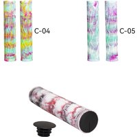 Extended Thickened Rubber Bike Handlebar Grips Anti-Slip Shockproof Durable Fashionable Multi-Color Universal Bicycle Use