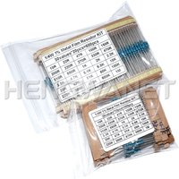 1/4W Resistance 30 Kinds 1% Metal Film Resistor Pack Assorted Kit 1K 10K 100K 220ohm 1M Resistors