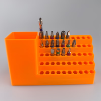 6.35Mm 1/4 Inch Hex Bit Screwdriver And Drill Bit Organizer | Plastic Desk Organizer For Tool Storage And Repair Station