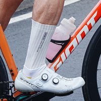 Sporcks Pneumatic Reflective Cycling Socks with Hot-Stamped Lettering Pattern for Men and Women, Road Cycling Sports Trendy Breathable High-Elasticity Wear-Resistant Mid-Calf Socks