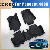 Car Floor Mats For Peugeot 408 408X 2025 2024 2023 Carpets Foot Custom Accessories Interior Pedals Products Covers Waterproof