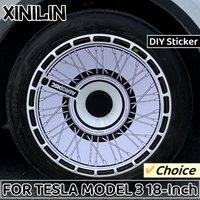 4PCS 18 Inch Hub Cap Hight Performance Replacement Wheel Hubcap For Tesla Model 3 2020-2023 Wheel Cap Full Rim Cover Accessories
