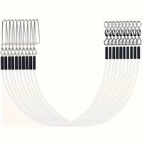Fluorocarbon Fishing Leader,20LB-80LB Fluorocarbon Leaders for Saltwater Freshwater,100% Fluorocarbon Leaders Line with Swivels