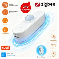 Zigbee Tuya Human Presence Sensor 24G Mmwave Radar Motion Light Detector Smart Home Optional Temperature And Humidity Detection
