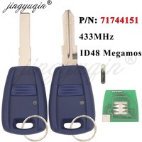 jingyuqin P/N: 71744151 Remote Car Key Fob 1Button 433MHz ID48 for Fiat Doblo 2001-2010 Albea Palio Punto 2005 2006 2007 2008