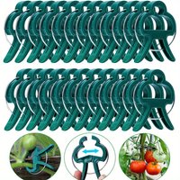 25 pçs clipes de suporte para plantas de jardim - laços de alavanca plástica para endireitar caules e galhos