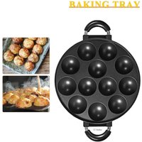 Takoyaki Pan 12 Molds Takoyaki Maker Skillet Aluminum Alloy Nonstick Grill Pan Cooking Plate for Octopus Balls Pancake cake make