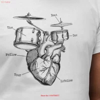 Drummer T shirt Drums Vintage Drum Drumming SeT For Drummers Music vintage Washed Stylish graphic Unisex Top For Everyday Wear