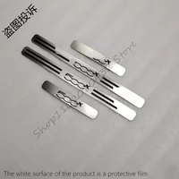 for 2014-2017 FIAT 500X Four Doors 4pcs/lot car styling sticker Stainless Steel Scuff Plate Door Sill Cover decorative cover