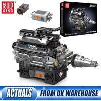Mould King 10205 Technical Car Engine Toys The Motorized RR Luxury Car V12 Engine Building Block Assembly Kids Christmas Gift