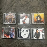Michael Jackson Mini Album CD Keychain MJ Fans Collectors English Replica Decorative Collectible Free Shipping
