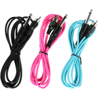 Hohe Qualität RCA Tattoo Clip Cord Kabel Für Tattoo Maschine Netzteil Kabel Gerade Gummi Blau/Schwarz/Rosa Tattoo zubehör