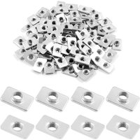 25pcs Flat Sliding T-Slot Nut M5 M4 M3 for 2020 Series Aluminum Extrusions Frame 3D Printer Openbuilds CNC Router Build Rail