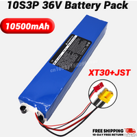 10S3P 36V 7800mAh/10500mAh 36V lithium battery pack 18650 lithium battery suitable for Xiaomi M365 electric scooter battery