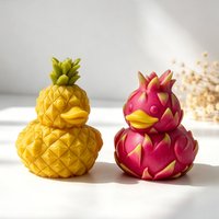 3D Fruit Duck Shape Candle Silicone Mold DIY for Aromatherapy Wax Plaster Resin Soap Craft Home Decor Gift