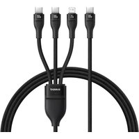 Baseus 3 in 1 USB Type C Fast Charging Cable for iPhone 16 15 14 Pro Charger Cable 100W USB C Cable for Macbook Samsung Xiaomi
